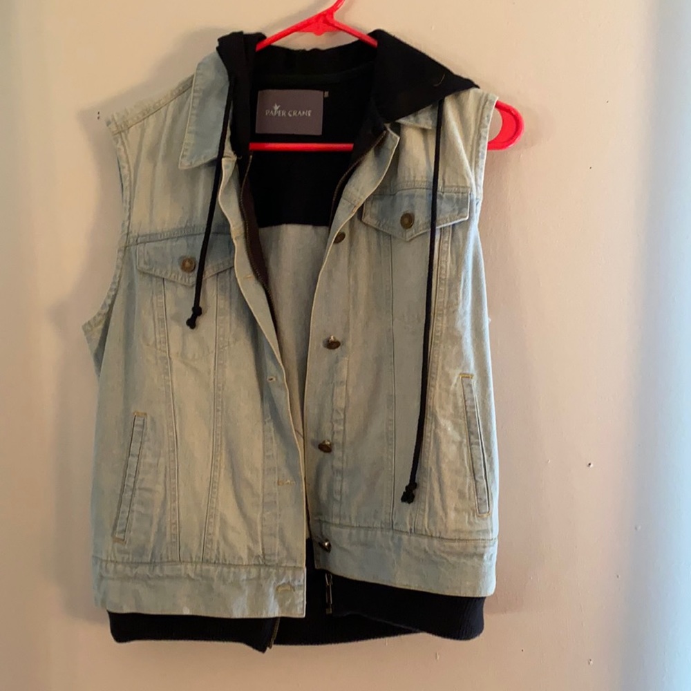 Paper Crane denim vest